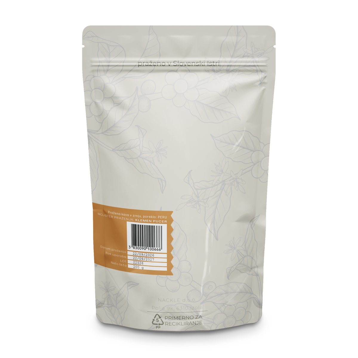 PERU Las Mishas #1 ORGANIC, Srednje Praženje
