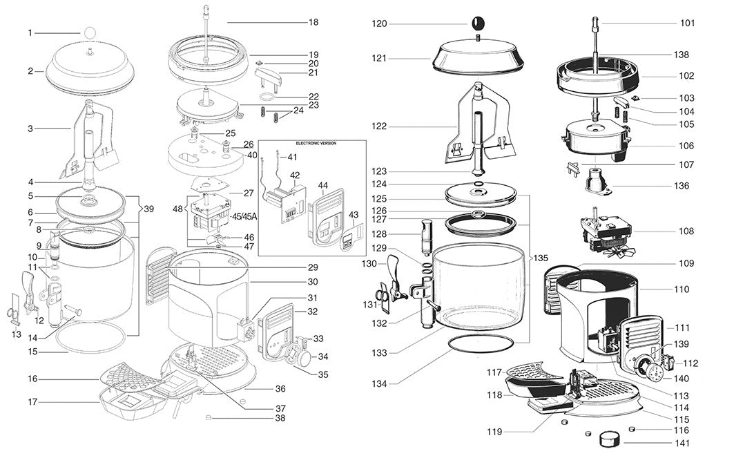 Spare part mixer 5L