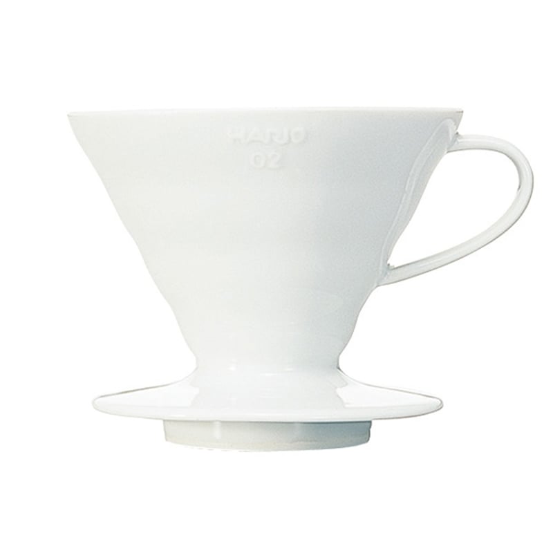 HARIO V60 DRIPPER - WHITE-CERAMIC, 02