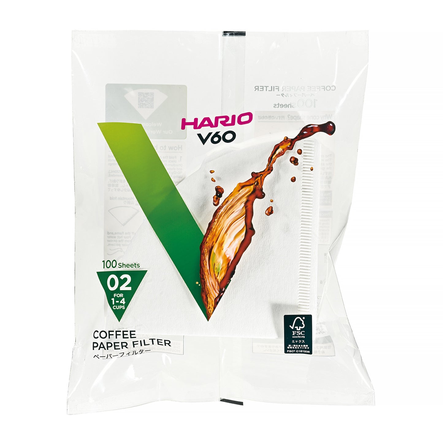 HARIO V60 FILTERI, 100 kom