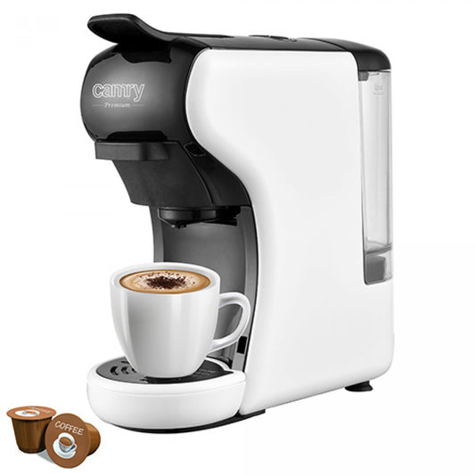 Camry espresso machine with several different capsules 